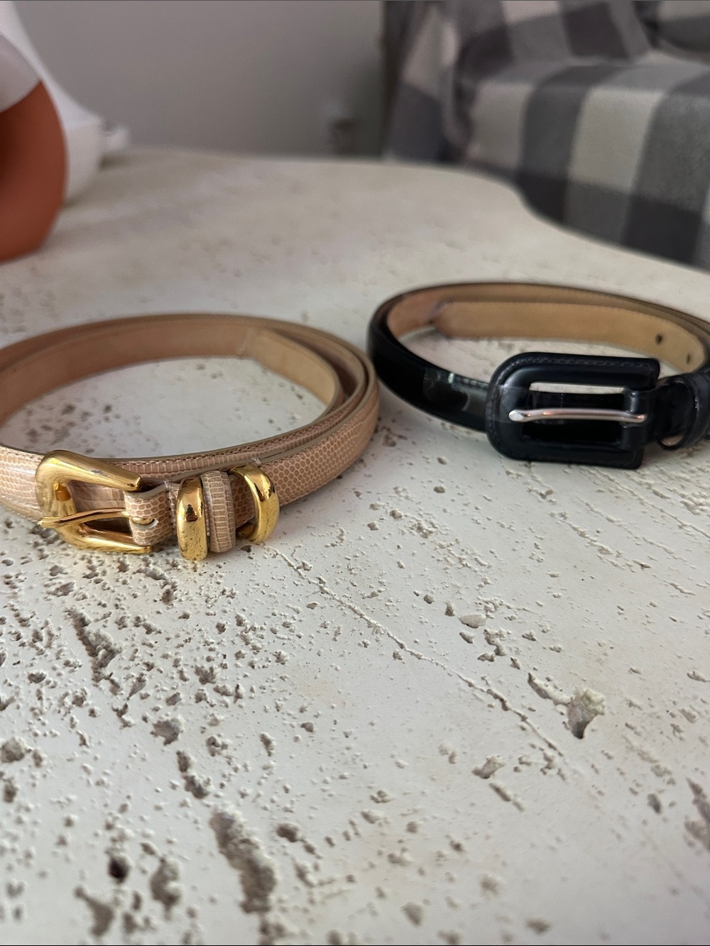 Set of 2 Leather Belts - Talbots 100% Leather Size XL